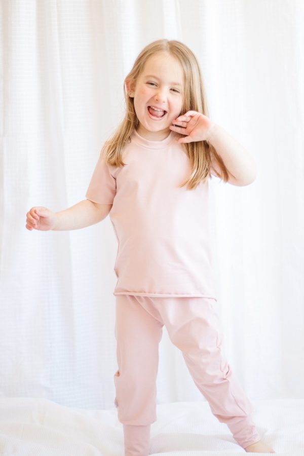 kids blush valley pants for babies and toddlers. Handmade clothing for kids in cape Breton, Nova Scotia